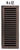 HRVent - Cast Iron Vent - Mission - Black - 4" x 12" - 05-412-A-19