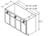 Aristokraft Cabinetry All Plywood Series Trenton Birch Vanity Console Base VCB5432.5