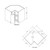 Aristokraft Cabinetry Select Series Trenton Birch Square Corner Easy Reach Base BRER36R Hinged Right