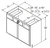 Aristokraft Cabinetry Select Series Trenton Birch Vanity Sink Base VSB3935