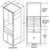 Aristokraft Cabinetry Select Series Trenton Birch Microwave Tall Cabinet TMW3090B