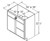 Aristokraft Cabinetry Select Series Trenton Birch Vanity With Drawer Base VSD3632.518L Hinged Left