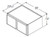 Aristokraft Cabinetry All Plywood Series Winstead Maple 5 Piece Refrigerator Wall Cabinet RW3914