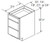 Aristokraft Cabinetry All Plywood Series Winstead Maple 5 Piece Vanity Three Drawer Base VDB2132.5