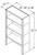 Aristokraft Cabinetry Select Series Winstead Maple 5 Piece Bookcase BK3052.5