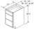 Aristokraft Cabinetry Select Series Winstead Maple 5 Piece Vanity Three Drawer Base VDB1532.5
