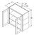 Aristokraft Cabinetry Select Series Winstead Maple 5 Piece Wall Cabinet with Glass WWG333615B