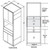 Aristokraft Cabinetry Select Series Durham PureStyle Microwave Tall Cabinet TMW3090B