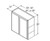 Aristokraft Cabinetry Select Series Korbett Maple Wall Cabinet W4230