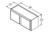 Aristokraft Cabinetry Select Series Korbett Maple Wall Cabinet W3914