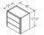 Aristokraft Cabinetry Select Series Korbett Maple Wall Drawer Unit WD1817.5