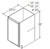Aristokraft Cabinetry All Plywood Series Korbett Maple Base Cabinet with Full Height Door B15FH