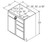 Aristokraft Cabinetry All Plywood Series Korbett Maple Vanity with Drawer Base VSD3035L Hinged Left