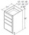 Aristokraft Cabinetry All Plywood Series Korbett Maple Vanity Four Drawer Base VDB3035-4