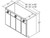Aristokraft Cabinetry All Plywood Series Korbett Maple Vanity Console Base VCB5435