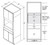 Aristokraft Cabinetry All Plywood Series Winstead Paint 5 Piece Microwave Tall Cabinet TMW30B