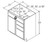 Aristokraft Cabinetry All Plywood Series Winstead Paint Vanity With Drawer Base VSD3035R Hinged Right