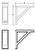 Aristokraft Cabinetry Select Series Winstead Paint Bar Bracket Corbel BARCORBEL8