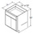 Aristokraft Cabinetry All Plywood Series Trenton Birch Paint Vanity Base VB24