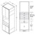 Aristokraft Cabinetry All Plywood Series Trenton Birch Paint Microwave Tall Cabinet TMW3096B