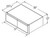 Aristokraft Cabinetry All Plywood Series Trenton Birch Paint Refrigerator Wall Cabinet RWT3712B