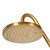 Pulse ShowerSpas - Kauai III Rain Shower System - 1011-III-BG - Brushed Gold