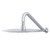 Pulse ShowerSpas - Island Falls 250mm Matte Showerhead - 2001-250M - Matte Stainless Steel