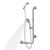 Pulse ShowerSpas - ErgoSlideBar Right Stainless Steel Brushed - 4001R-SSB - Brushed Stainless Steel