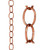 Good Directions - Small Single Link Pure Copper 8.5 ft. Rain Chain - 485P-8