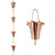 Good Directions - Fluted Flower Pure Copper 8.5 ft. Rain Chain - 477P-8