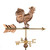 Good Directions - Rooster Cottage Weathervane - Pure Copper w/ Roof Mount - 802PR