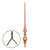 Good Directions - 28" Aragon Pure Copper Rooftop Finial with Roof Mount - 755