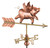 Good Directions - Flying Pig Cottage Weathervane - Pure Copper w/ Roof Mount - 8840PR