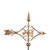 Good Directions - Victorian Arrow Cottage Weathervane - Pure Copper w/ Roof Mount - 8842PR