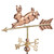 Good Directions - Rabbit Garden Weathervane - Copper w/Garden Pole - 809PG