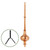 Good Directions - 28" Morgana Pure Copper Rooftop Finial with Roof Mount - 713