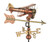 Good Directions - Biplane with Arrow Cottage Weathervane - Pure Copper w/ Roof Mount - 8812PAR