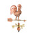 Good Directions - Proud Rooster Weathervane - Pure Copper - 1973P