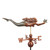 Good Directions - Mermaid with Starfish Weathervane - Pure Copper Hand Finished Multi-Color Patina - 966GRN