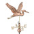 Good Directions - Blue Heron Weathervane - Pure Copper - 9606P