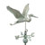 Good Directions - Blue Heron Weathervane - Blue Verde Copper - 9606V1