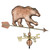 Good Directions - Bear Weathervane with Arrow - Pure Copper - 695PA