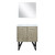 Lexora -  Lancy 30" Rustic Acacia Bathroom Vanity - White Quartz Top - White Square Sink -  28" Frameless Mirror - LLC30SKSOSM28