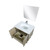 Lexora -  Lancy 30" Rustic Acacia Bathroom Vanity - White Quartz Top - White Square Sink - Balzani Gun Metal Faucet Set -  28" Frameless Mirror - LLC30SKSOSM28FGM