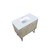 Lexora -  Lancy 36" Rustic Acacia Bathroom Vanity - White Quartz Top -  White Square Sink - LLC36SKSOS000