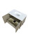 Lexora -  Lancy 36" Rustic Acacia Bathroom Vanity - White Quartz Top -  White Square Sink - LLC36SKSOS000