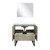 Lexora -  Lancy 36" Rustic Acacia Bathroom Vanity - White Quartz Top - White Square Sink -  28" Frameless Mirror - LLC36SKSOSM28