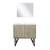 Lexora -  Lancy 36" Rustic Acacia Bathroom Vanity - White Quartz Top - White Square Sink -  28" Frameless Mirror - LLC36SKSOSM28