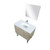 Lexora -  Lancy 36" Rustic Acacia Bathroom Vanity - White Quartz Top - White Square Sink - Monte Chrome Faucet Set -  28" Frameless Mirror - LLC36SKSOSM28FCH