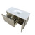 Lexora -  Lancy 48" Rustic Acacia Bathroom Vanity - White Quartz Top -  White Square Sink - LLC48SKSOS000